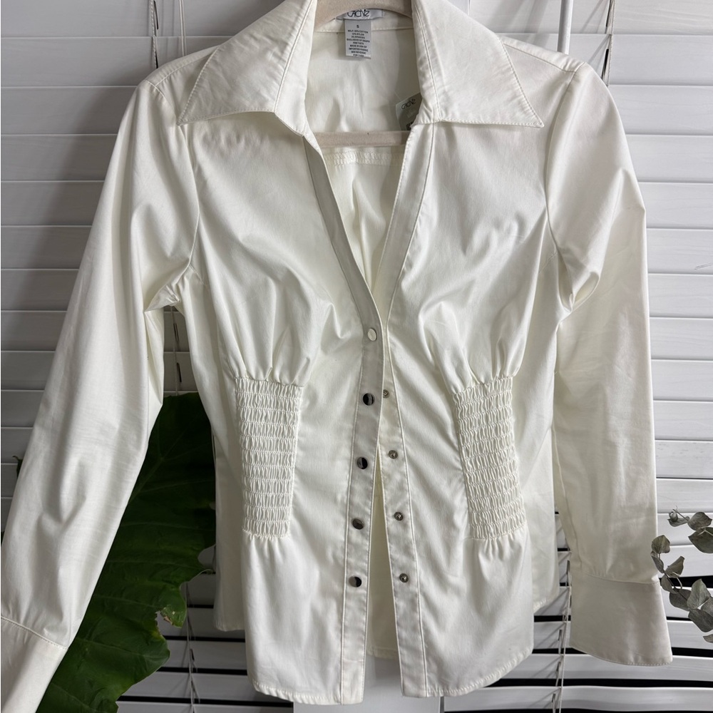 Cache Classic White Cotton Shirt